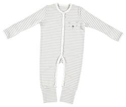 Alvi Pyjama Baby Schlafanzug mit Fuß Set mit Löffel DeinKinderland | Babyschlafanzug | Strampler ab 0 Monate für Mädchen Jungen (Faces, 74) von Dein Kinderland