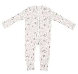Alvi Pyjama Baby Schlafanzug mit Fuß Set mit Löffel DeinKinderland | Babyschlafanzug | Strampler ab 0 Monate für Mädchen Jungen (Schäfchen, 62) von Dein Kinderland