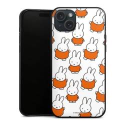 DeinDesign Slim Case extra dünn kompatibel mit Apple iPhone 15 Plus Silikon Handyhülle schwarz Hülle Muster Miffy Hase von DeinDesign