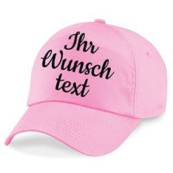 Deitert Kappe, Basecap individuell bestickbar mit Namen oder Wunschtext | über 20 Farben zur Auswahl Pink von Deitert