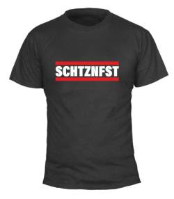 T-Shirt SCHTZNFST - Herren XL Schwarz von Deitert