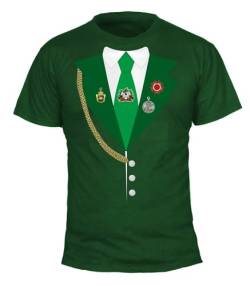 T-Shirt Uniform - Herren - das lustige Shirt - Nicht nur fürs Schützenfest, Schützenuniform in 3 Farben XL Grün von Deitert