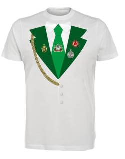 T-Shirt Uniform - Herren - das lustige Shirt - Nicht nur fürs Schützenfest, Schützenuniform in 3 Farben XL Weiß von Deitert