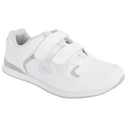 Dek Damen Kitty Bowling-Schuhe/Sneakers / Turnschuhe mit Klettverschluss (39 EU) (Weiß/Grau) von Dek