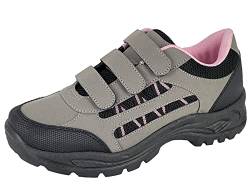 Dek L956 Damen-Trail-Schuh aus Kunstnubukleder mit Befestigung, Grau/Pink, 40 EU von Dek