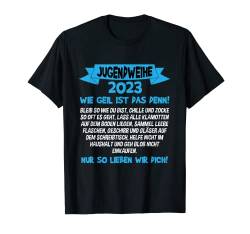 Jugendweihe 2023 Kleidung Glückwunschkarte Jugendfeier T-Shirt von Deko Jugendweihe Geschenk Junge oder Mädchen