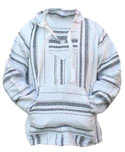 Del Mex Mexican Baja Hoodie Sweatshirt Pullover Jerga Surf Poncho Drug Rug - Mehrfarbig - XX-Large von Del Mex