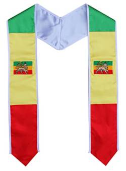 Del Mex Unisex-Erwachsene Stola zum Abschluss Boa, Äthiopien Rasta, 36" by 5" von Del Mex