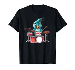 Vogel spielt Trommeln T-Shirt von Delightfully Different World