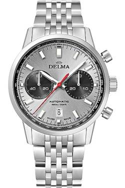 Delma Continental crono AUT. Herren Uhr analog Automatik mit Edelstahl Armband 41701.702.6.061 von Delma