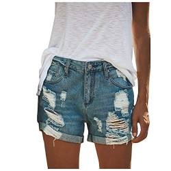 "Deloito Shorts "Damen "Deloito Sexy Bandage Taste Niedrige Taille Shorts Cow Denim Kurze Hose Abgeschnitten Mini Jeans Hot hose (Blau-04 X- groß ) von Deloito Shorts