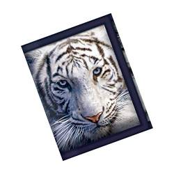 Deluxebase 3D LiveLife Geldbörsen - Weiße Tigerruhe Lentikular 3D Big Cat Geldbörse. Bargeld-, Münz- und Kartenhalter mit Kunstwerken des renommierten Künstlers David Penfound von Deluxebase