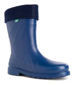 Demar federleichte EVA Gummistiefel gefüttert Regenstiefel LUNA (37/38, blau) von Demar