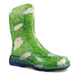 Demar schicke bunte Damen Gummistiefel Regenstiefel LIDO (36/37, Gänseblümchen) von Demar