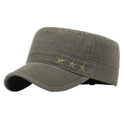 Demarkt Herren Baseball Caps Army Military Flat Cap Sonnen Sport Kappe von Demarkt