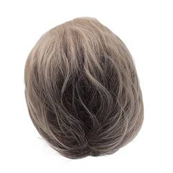 Damen-Perücke mit kurzem Haar, synthetische Damen-Perücke mit kurzem Haar, Farbverlauf, verhedderungsfrei, bequem für den täglichen Gebrauch von Demeras