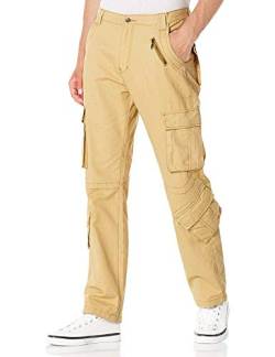 Demon&Hunter 710X Series Cargo Hose Männer Hose Herren Cargohose aus Baumwolle Wanderhose Trekkinghose Outdoorhose für Männer Arbeitshose DH7113-33 von Demon&Hunter