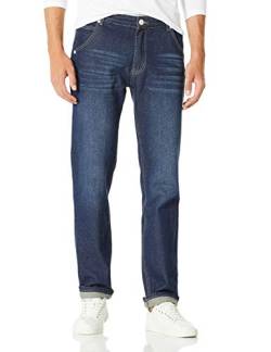 Demon&Hunter 806 Serie Herren Jeanshosen Straight Jeans Herren Regular Herrenjeans DH8021(38) von Demon&Hunter