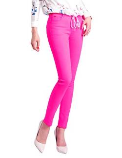 Demon&Hunter 822 Serie Damen Denim Dünn Jeanshosen DH8022R(Rose/30) von Demon&Hunter