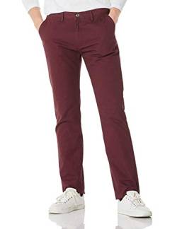 Demon&Hunter 900X Klassisch-Fit Serie Herren Chinos, Dh9005 X Dark Red, 33W / 32L von Demon&Hunter