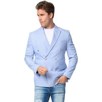 Denim Distriqt Sakko Feiner Herren Zweireiher Sakko in schönen Sommer Farben Blau 52 von Denim Distriqt