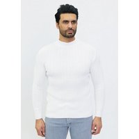 Denim Distriqt Strickpullover Stehkragen Pullover in feinem Muster Clover Sweater von Denim Distriqt