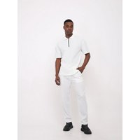 Denim Distriqt Trainingsanzug Freizeitanzug 2er Kombi Poloshirt mit Hose in Slim-Fit Weiß L von Denim Distriqt