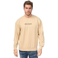 Denim House Sweatshirt Sweatshirt mit Coolem Schrift-Print Schrift Print auf der Brust und Rückenpartie von Denim House