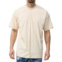 Denim House T-Shirt Oversize Herren T-Shirt mit Kontrast-Naht in Loose - Fit von Denim House