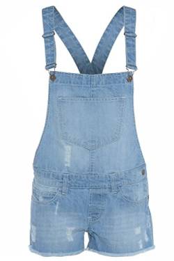 Neue Mädchen Denim Latzhose Shorts Overall Alter 7-13 (13 Jahre, Denim) von Denim State