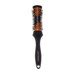 Denman (Small) Thermo Ceramic Hourglass Hot Curl Brush - Hair Curling Brush for Blow-Drying, Straightening, Defined Curls, Volume & Root-Lift - Orange & Black, (DHH2) von Denman