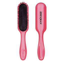 Denman Tangle Tamer Ultra (Pink) Detangling Paddle Brush For Curly Hair And Black Natural Hair - use with both Wet & Dry Hair, D90L von Denman