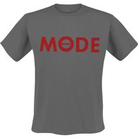 Depeche Mode T-Shirt - Red Logo - S bis 4XL - für Männer - Größe 4XL - charcoal  - Lizenziertes Merchandise! von Depeche Mode