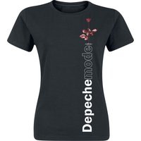 Depeche Mode T-Shirt - Violator Side Rose - S bis XXL - für Damen - Größe L - schwarz  - Lizenziertes Merchandise! von Depeche Mode