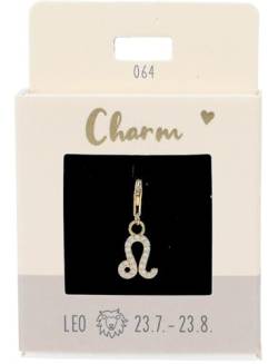 Depesche 11785-064 Charms Express yourself - Anhänger für Halsketten und Armband, Löwe, vergoldet, als kleines Geschenk von Depesche