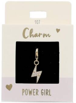 Depesche 11785-107 Charms Express yourself - Anhänger für Halsketten und Armband, Blitz gold, vergoldet, als kleines Geschenk von Depesche
