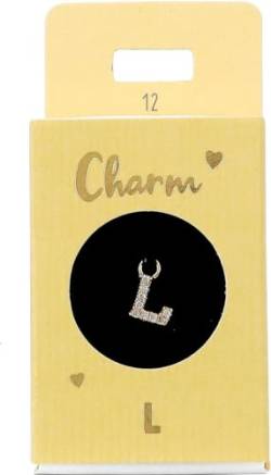 Depesche 11834-012 Charm Buchstabe L, vergoldeter Anhänger für Halsketten, Armband und Ohrringe, ideal als kleines Geschenk von Depesche