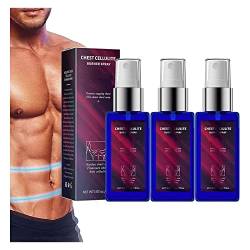 AUCHEST Gynecomastia Reduction Spray, Gynecomastia Reduction Cellulite Spray, AUCHEST Chest Cellulite Burner Spray, Gynecomastia Cellulite Melting Spray for Men, Tightens Chest Area. (3PC) von Depploo