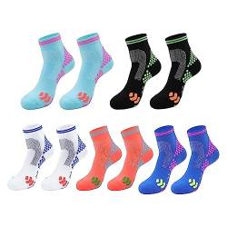 Depploo HIGHERSOCKS 2023 Far Infrared Schörl Titanium Ion Heightening Booster Socken, Far Infrared Schörl Titanium Ion Heightening Booster Socken für Damen Herren, 5 Paar-Medium, Einheitsgröße Kurz von Depploo