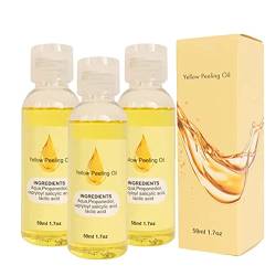Oilex Natural Spots Whitening Yellow Peeling Oil, Whitening Yellow Peeling Oil Extra Stärke, Thai Whitening Yellow Peeling Oil, Oil Exfoliating, Skin for Body Dark Spot Face (3 Stück) von Depploo