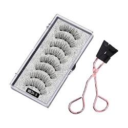 Reusable Magnetic Eyelash Kit, 3D Reusable Self Adhesive Magnetic Eyelashes Without Eyeliner or Glue, Natural Look, Black, Easy Put on, Waterproof Fake Eyelashes. (C) von Depploo