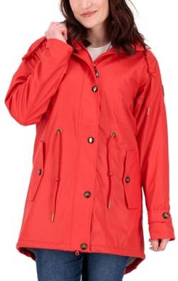 Deproc Active Damen Friesennerz Ankerglut Halifax New Women Regenjacke, red, 36 von Deproc Active