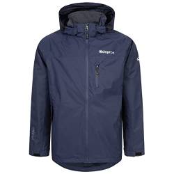 Deproc Active Herren Regenjacke Outdoorjacke mit Kapuze Atmungsaktiv Wasserdicht Wetterfest Windbreaker Übergangsjacke DURELL MEN von DEPROC-Active