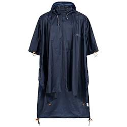 Deproc Active Herren Wasserdichter Regenmantel Cornwall Poncho Uni Regenponcho, Navy, 4XL Grande Taille von DEPROC-Active