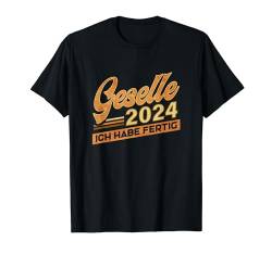 Geselle 2024 Abschluss der Ausbildung zum Gesellen Handwerk T-Shirt von Der Gesellige Gesellen Shop