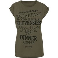 Der Herr der Ringe T-Shirt - Shire Food - XS bis L - für Damen - Größe L - oliv  - EMP exklusives Merchandise! von Der Herr der Ringe