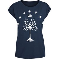 Der Herr der Ringe T-Shirt - Tree Of Gondor - S bis L - für Damen - Größe L - dunkelblau  - EMP exklusives Merchandise! von Der Herr der Ringe