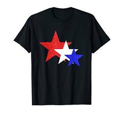 Patriotische rote weiße blaue Sterne Amerikanische Flagge T-Shirt von Der Salzige Veteran