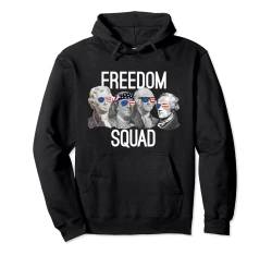 Freedom Squad Gründung Väter Revolution Mount Rushmore Pullover Hoodie von Der salzige Veteran