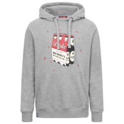 Derbe - Herrenhandtasche Rot-Weiß - Hoodie Gr S grau von Derbe